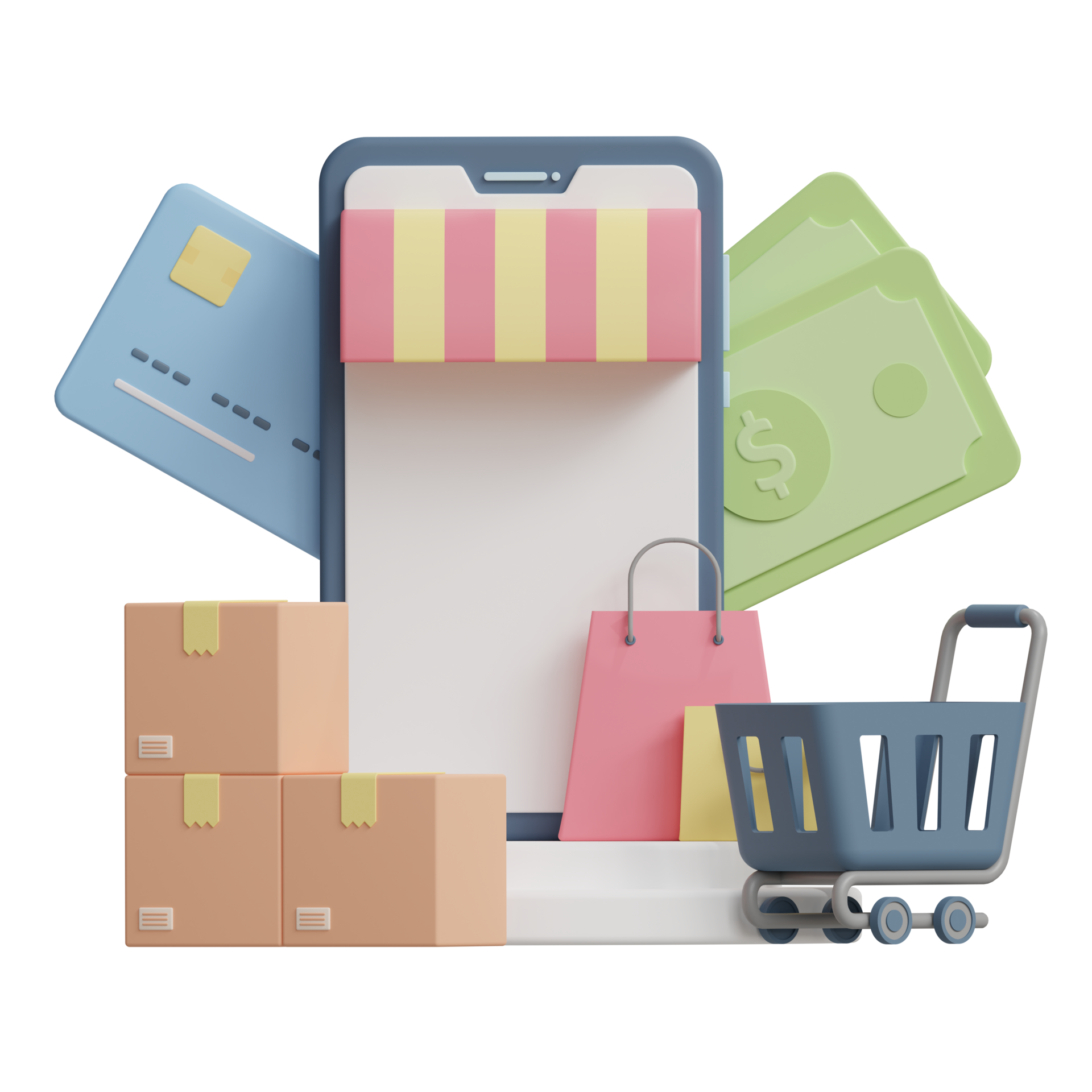Illustration of digital business and growth